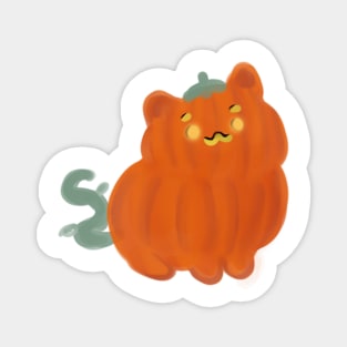 pumpkin cat Magnet