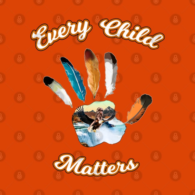 Every child matters. Eagle feather palm by SafSafStore