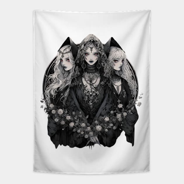 Dark Magic Witches Tapestry by DarkSideRunners