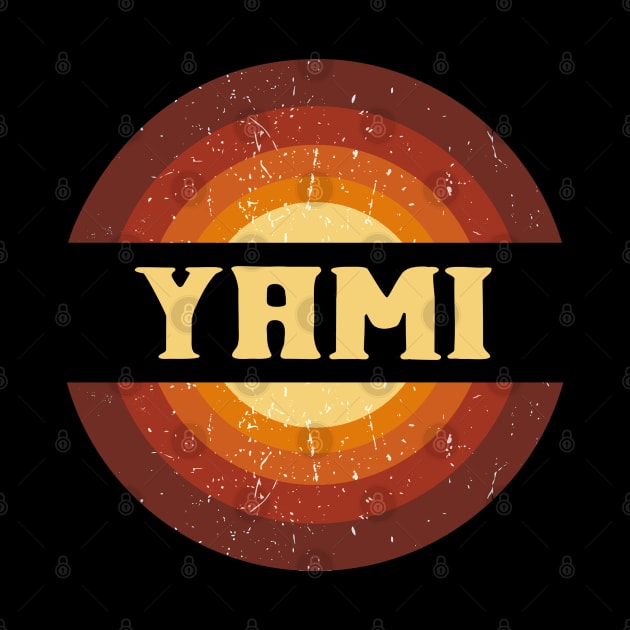 Vintage Proud Name Yami Birthday Gifts Circle by Kisos Thass