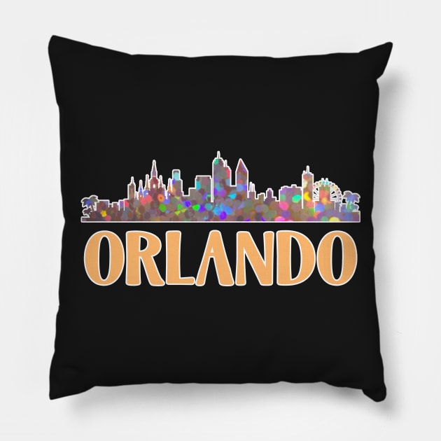 Orlando Skyline Pillow by charlescheshire