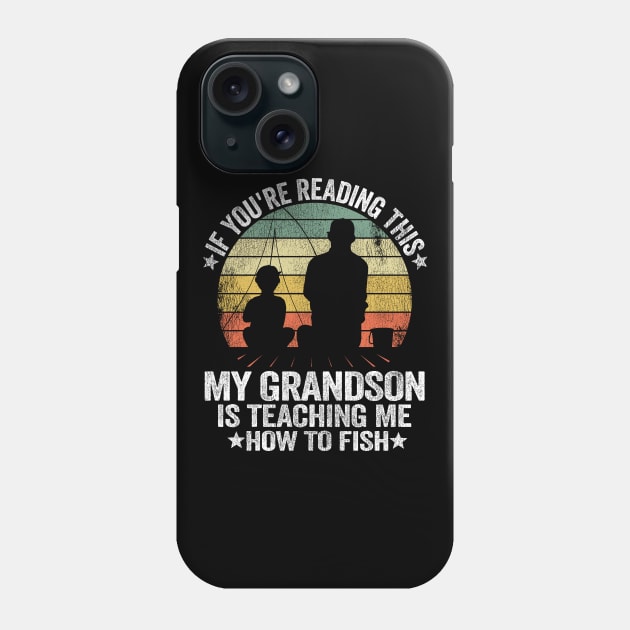 Funny Fishing Buddy Grandpa & Grandson Gift Idea Fathers Day Phone Case by Kuehni