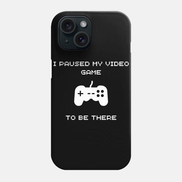 I PAUSED MY GAME TO BE THERE BLACK Phone Case by NatashaCuteShop