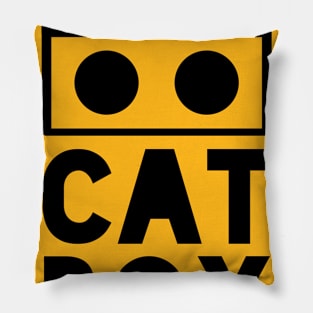 CATBOX BLK Pillow