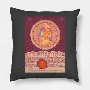 1967 The Miller Blues Band concert ticket Pillow