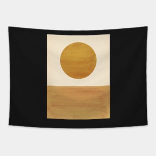 Abstract warm landscape Tapestry