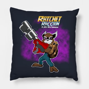 Ratchet Raccoon: A-Hole New Universe Pillow