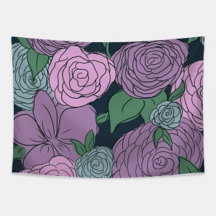 Funky Floral Tapestry