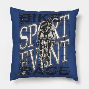 Sport Event Bike Race Abstract Pillow