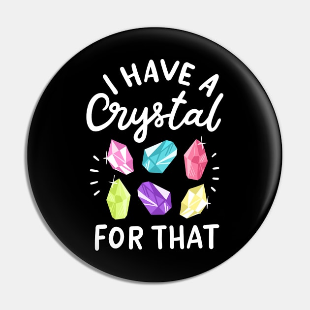 Crystal Gemstone Chakra Healer Pin by KAWAIITEE