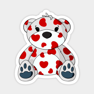 Valentine Pattern Teddy Bear Magnet