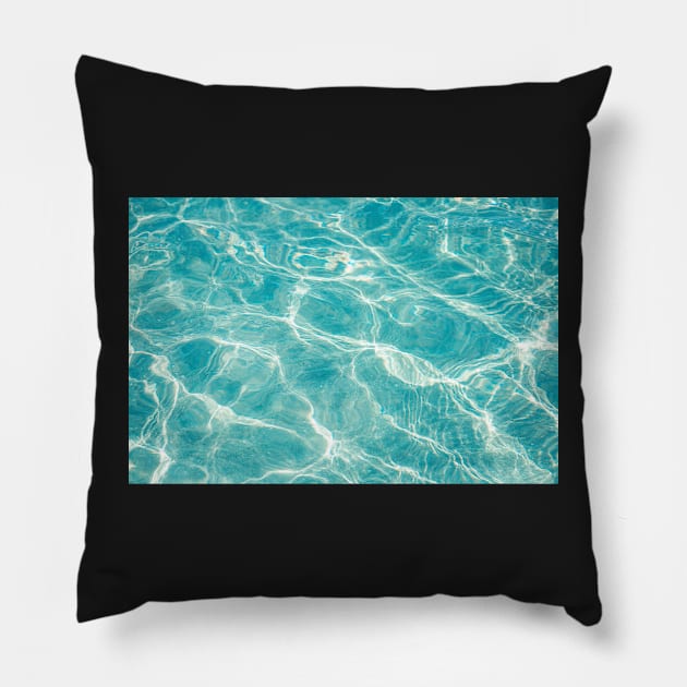 Soothing Ripples: The Calm of Water Pillow by aestheticand