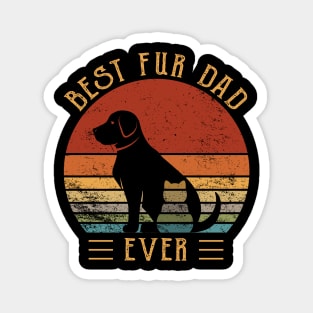 Funny Best Fur Dad Ever Dog Cat Owner Magnet