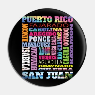 Puerto Rico New York Rican Pride Heritage Taino San Juan PR Pin