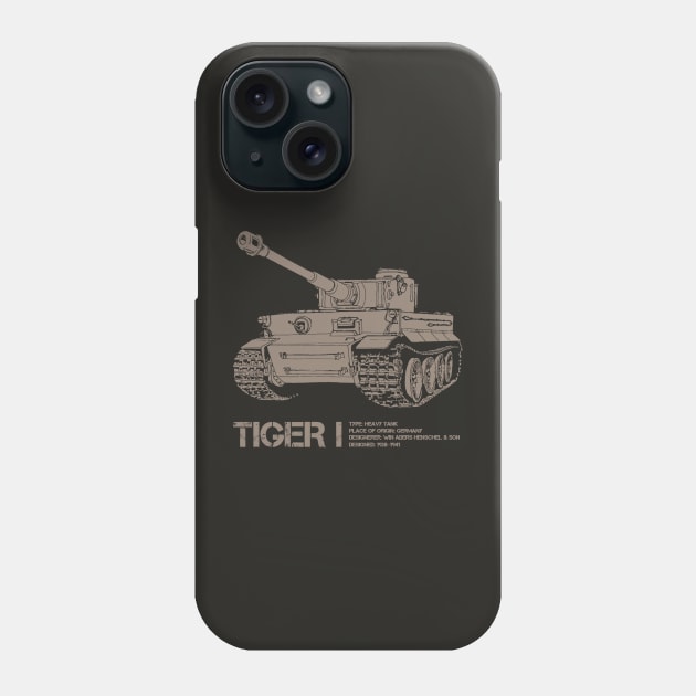 Tiger 1 | World War 2 Tank Phone Case by Distant War