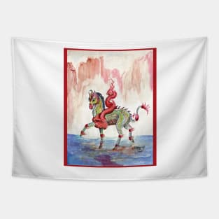 Japanese Unicorn Tapestry