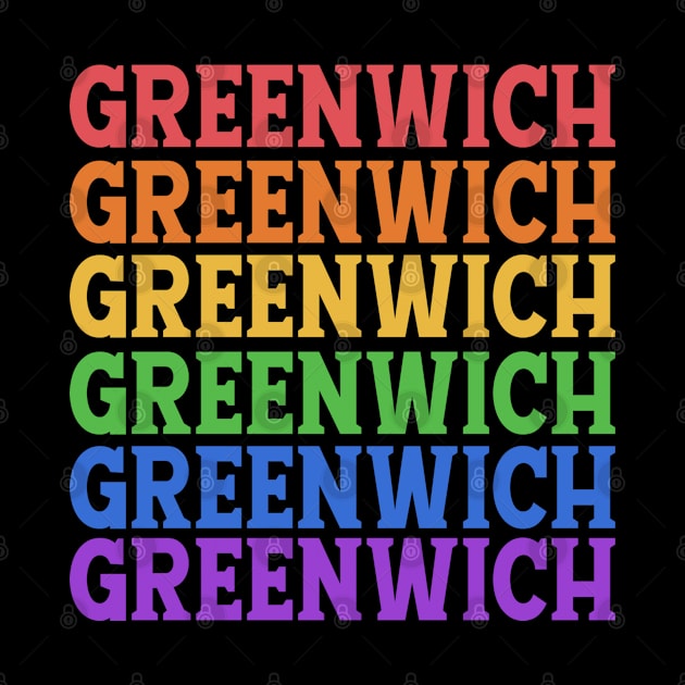 GREENWICH RAINBOW 07 TYPOGRAPHY by OlkiaArt