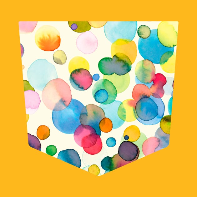 Pocket- watercolor dots by ninoladesign