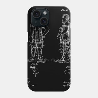 life saving and swimming apparatus Vintage Patent Hand Drawing Phone Case