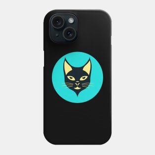 Abstract black cat Phone Case