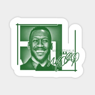 Mahershala Ali - greensolid style Magnet