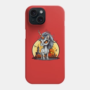 Halloween Scary Candy Corn Unicorn Phone Case