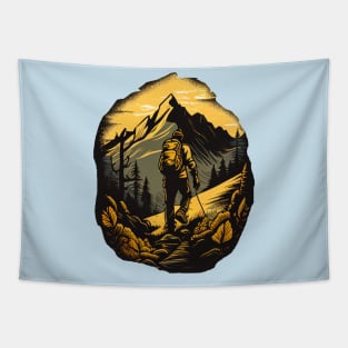 T-shirt for people who love the mountains nature Tapestry