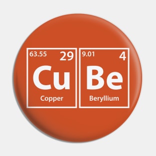 Cube (Cu-Be) Periodic Elements Spelling Pin