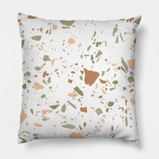 White Terrazzo Pattern Pillow