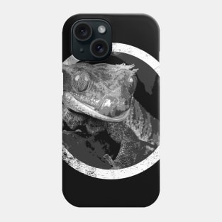 Distressed Pet Crested Gecko Icon Phone Case