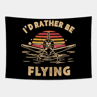 Id Rather Be Flying. Retro Tapestry