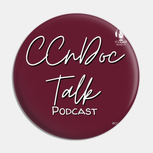 CCnDoc Talk Podcast - Text Only Design Pin