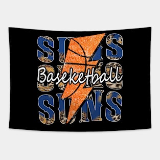 Graphic Basketball Suns Proud Name Vintage Tapestry