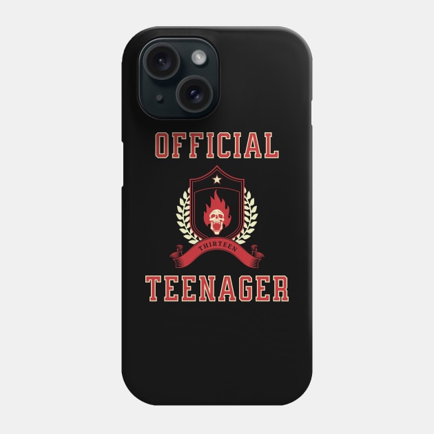 Official Teenager Skull Tee Phone Case by little osaka shop