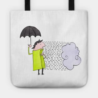 Horizontal rain Tote