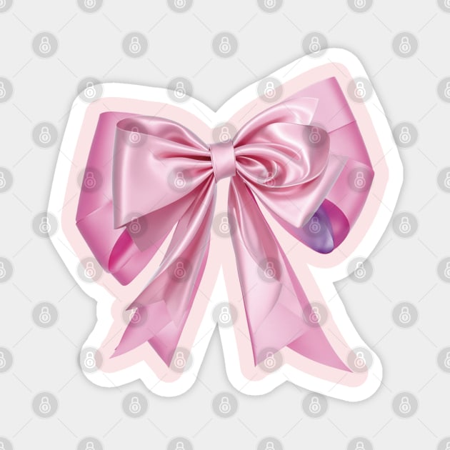 Pink Bow Ribbon Magnet by EunsooLee