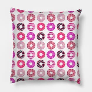 Donuts Magenta Pillow