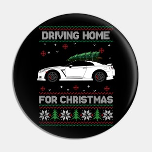 Christmas Ugly Sweater R35 GTR Skyline JDM Tuning Car Pin