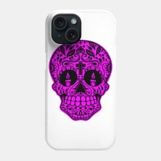 HomeSchoolTattoo SugarSkull pink Phone Case