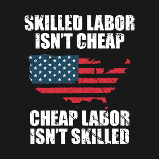 Patriotic Union Worker Labor Day Laborer T-Shirt