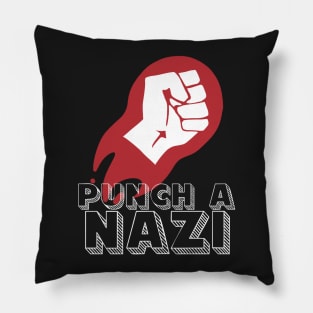 Punch a Nazi T-Shirt Pillow