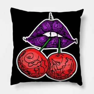 cherry lips Pillow