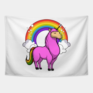 Llamacorn Unicorn Llama Tapestry