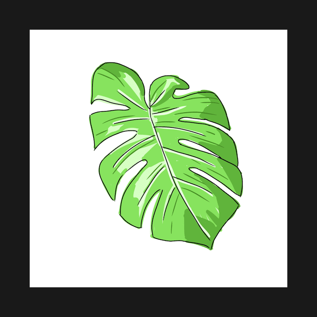 Monstera Leaf by BarnawiMT