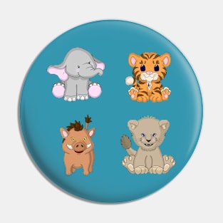 Cute Animal Buddies Pin