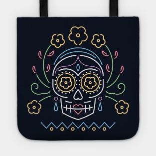 Mexican Jarabe Tapio Skull Tote