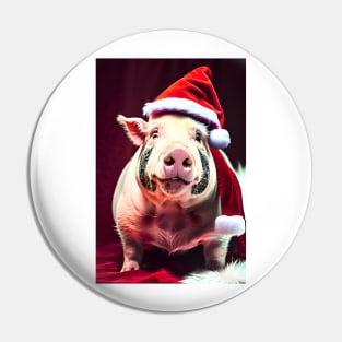 Christmas Pig (Christmas Animals) Pin