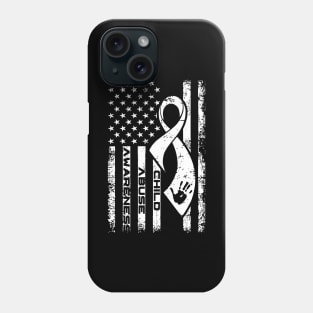 Child Abuse Awareness USA Flag Phone Case