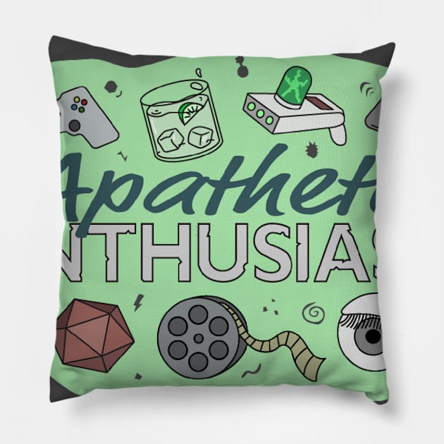 Apathetic Enthusiasm! Pillow by Interdimensional RSS