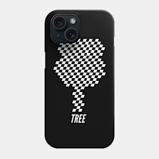 Checkered Tree Phone Case